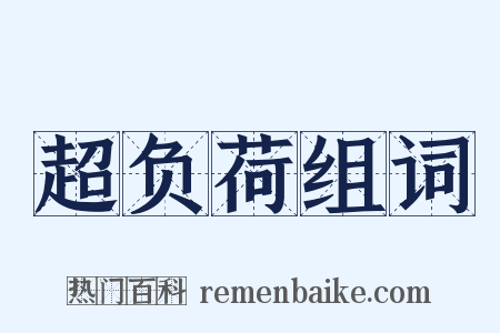 超负荷组词是什么意思的图片